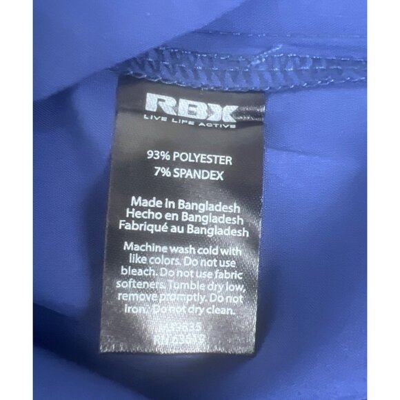 RBX Mens Royal Blue Training Shorts XL 7" Inseam Elastic Waistband W/ Drawstring - Picture 5 of 12